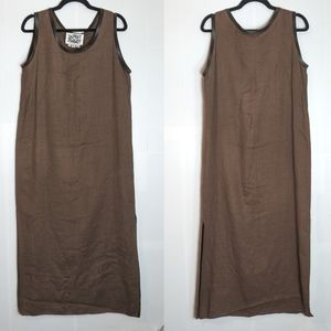 Vintage Donna Jessica Maxi Overall Dress Jumper Lagenlook Size M/L